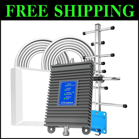 High-Gain Home Cell Phone Booster - Enhance 5G, LTE, and 4G Signals Effortlessly