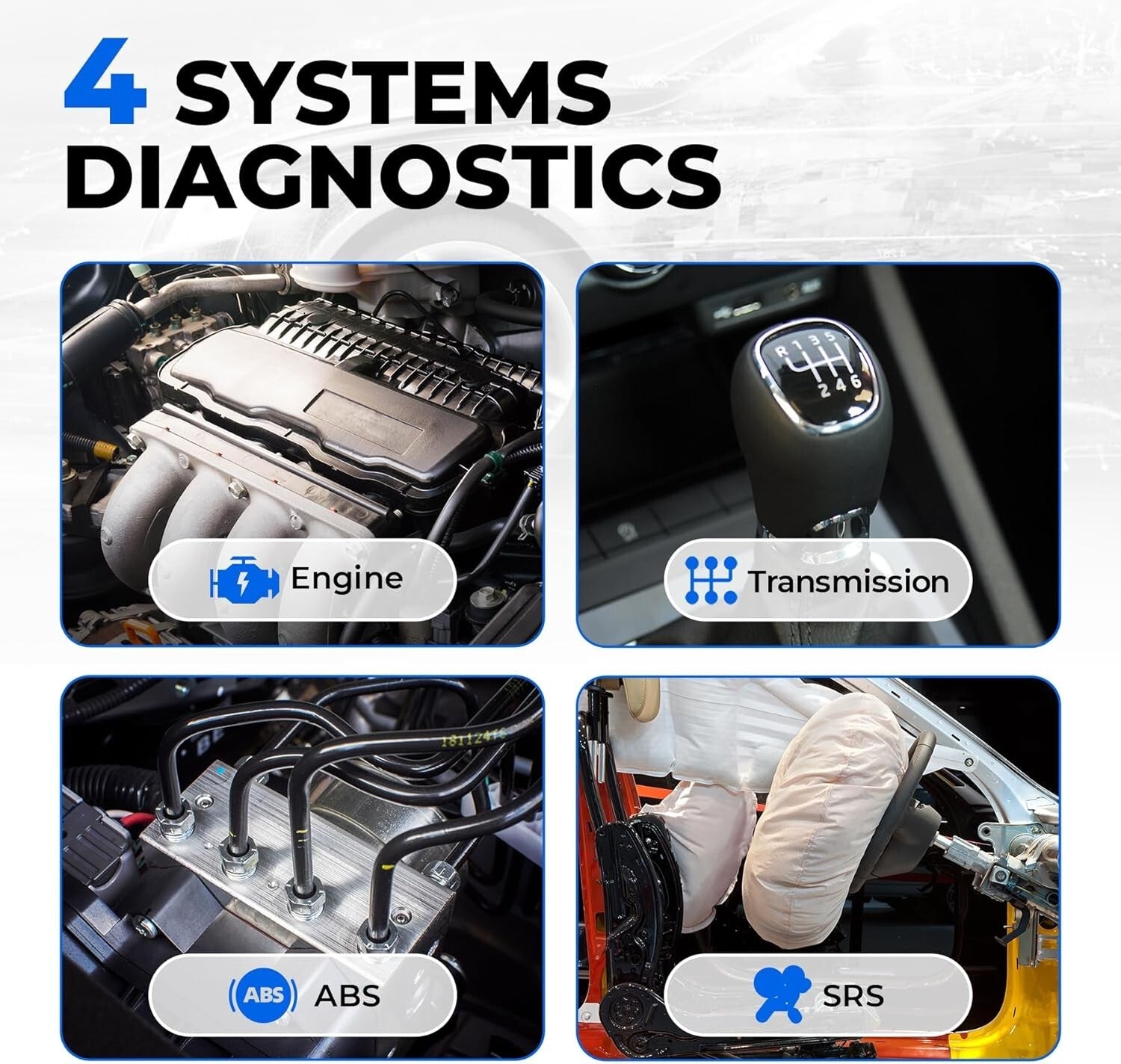 Essential AD500 Automotive Scanner with 6 Maintenance Services & Multi-Language
