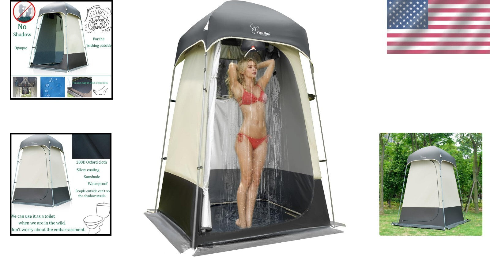 Durable Portable Changing Room Tent with Carry Bag - Perfect for Outdoor Use