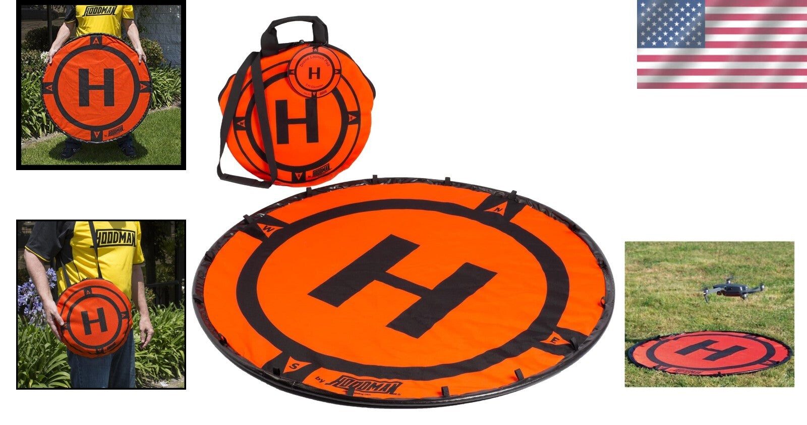 Durable 3' Weighted Drone Landing Pad for Mavic, Matrice, Mini 3 Pro - Portable