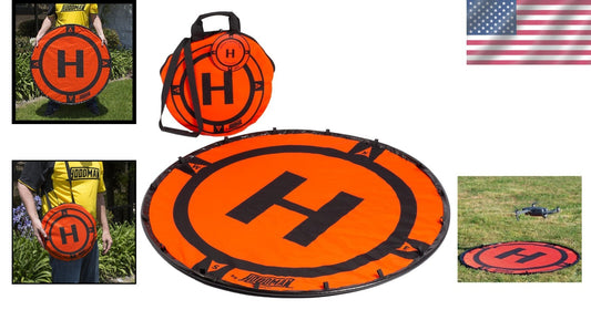 Durable 3' Weighted Drone Landing Pad for Mavic, Matrice, Mini 3 Pro - Portable
