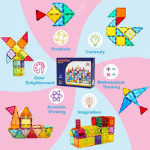 Load image into Gallery viewer, Durable 138PCS Magnetic Blocks Set with Cars - Creative Montessori Learning