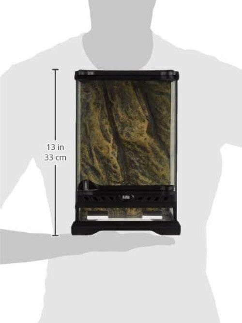 Elegant Nano Tall Reptile Terrarium - 8x8x12 Glass Habitat for Exotic Pets