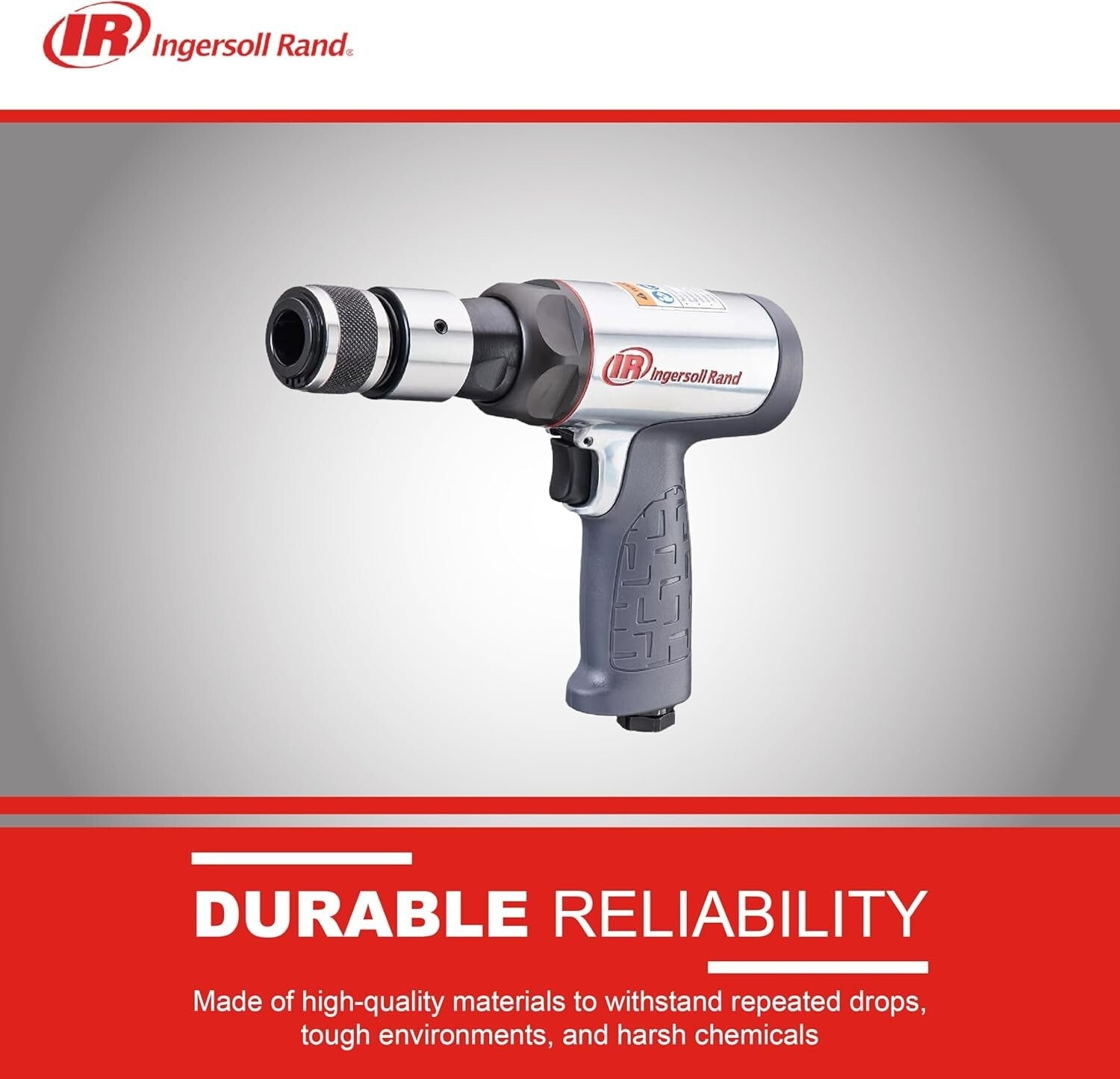 Versatile Short Barrel Air Hammer - Reduced Vibration and Quick Change Retainer