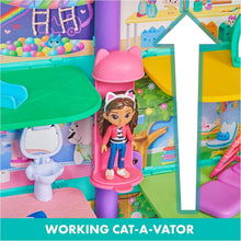 Load image into Gallery viewer, Colorful Gabby’s Purrfect Dollhouse: Explore 4 Floors with 15 Pieces Included