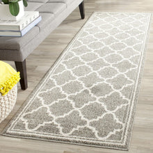 Load image into Gallery viewer, Kid and Pet-Friendly Runner Rug - Stain Resistant, 2'3" x 13', Grey &amp; Beige
