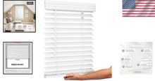 Load image into Gallery viewer, Versatile Cordless Window Blinds - 2-Inch Faux Wood in Bright White, 34.5" x 60"