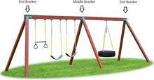 Load image into Gallery viewer, DIY Swing Set Bracket Kit with Steel A-Frame Brackets for Hassle-Free Assembly