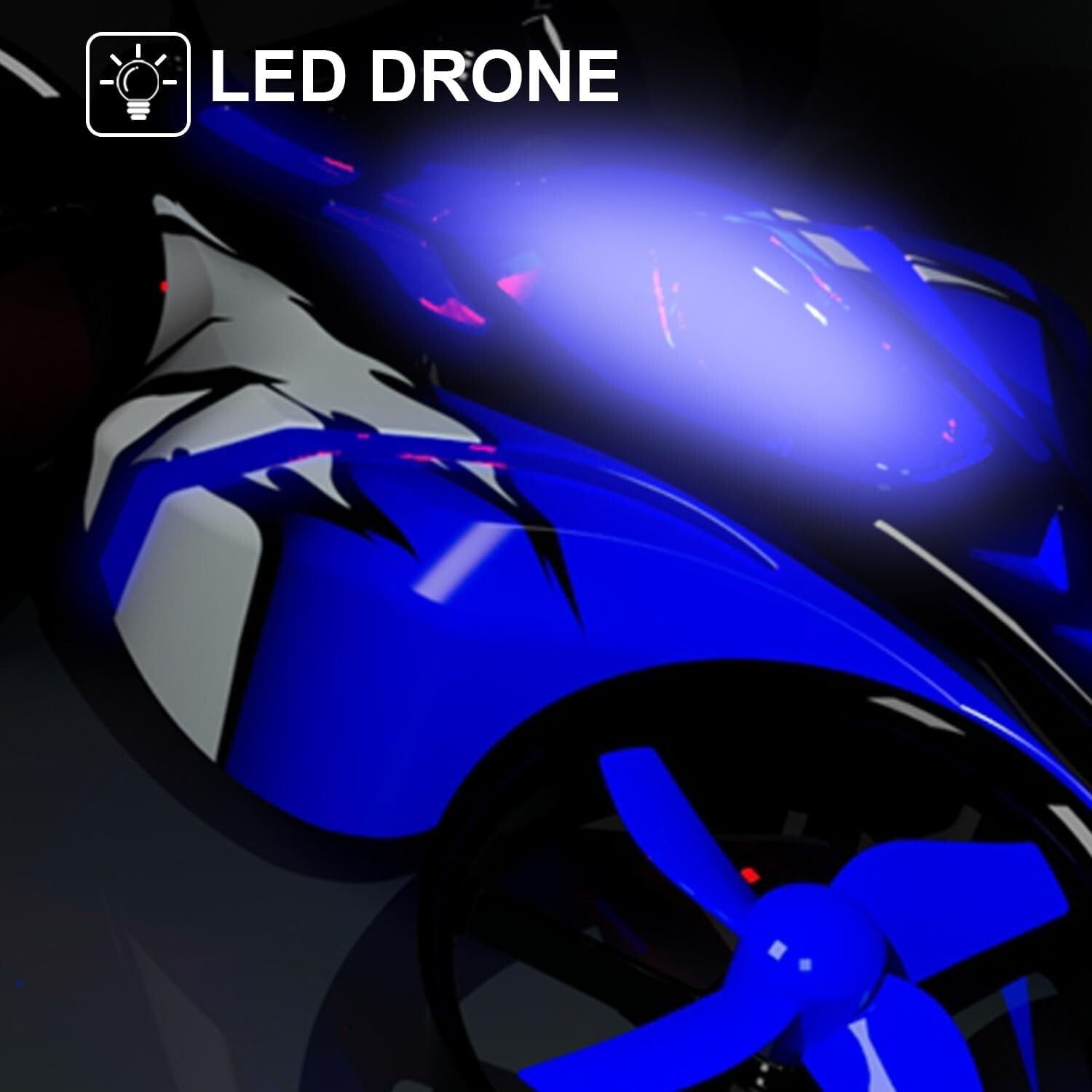 Exciting 2-in-1 Mini Drone & Racing Car for Kids - Remote Control Fun in Blue!