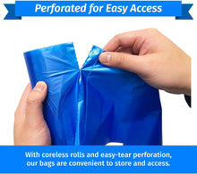 Load image into Gallery viewer, Durable 13 Gallon Blue Recycling Trash Bags | 300 Count - Leak Proof Design