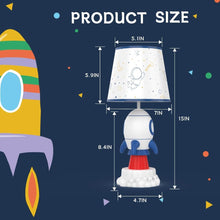Load image into Gallery viewer, Stylish Resin Rocket Lamp with Fade-Resistant Shade - Perfect for Nurseries