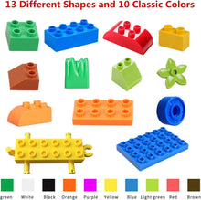 Load image into Gallery viewer, Large 214-Piece Stacking Block Set in Multicolor - Perfect for Toddler Learning