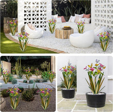 Load image into Gallery viewer, Light Green Rustic Metal Butterfly Statues - Waterproof Outdoor Garden Art