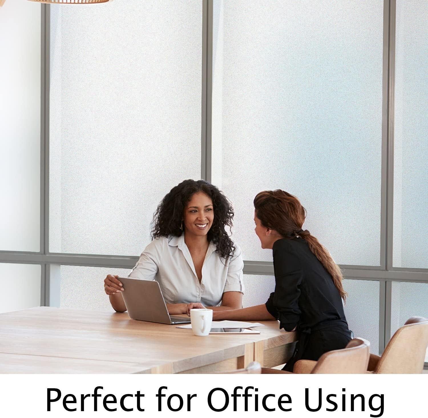 Frosted Window Privacy Film - UV Blocking, Heat Control, Easy Static Cling