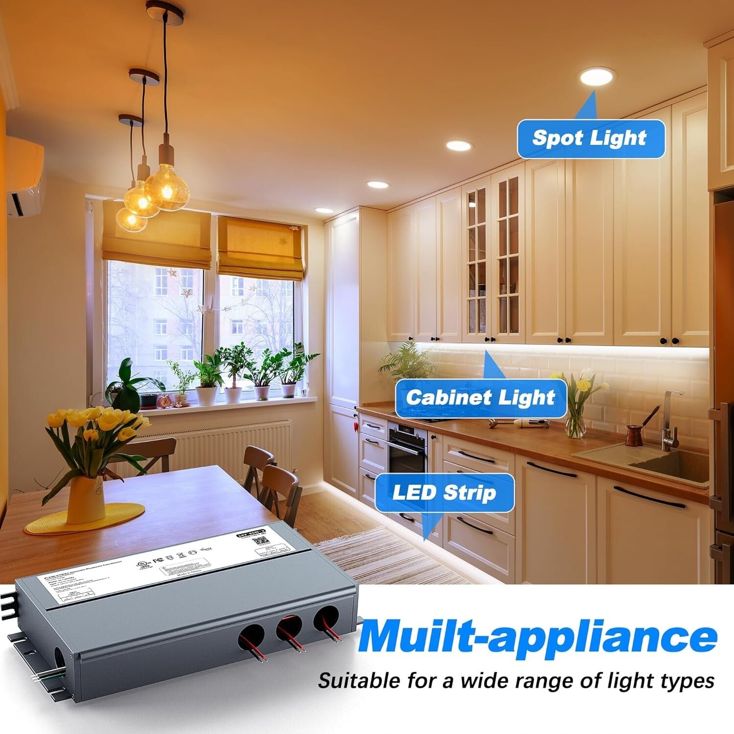 UL & FCC Certified 288W LED Power Supply Transformer for Safe Dimming Solutions