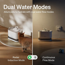 Load image into Gallery viewer, Stylish Rechargeable Wireless Fountain for Cats - 2.5L Stainless Steel Bowl