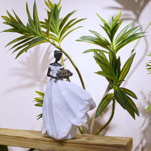 Load image into Gallery viewer, Versatile Fairy Garden Decor - White Leaf Angel Girl Statue for All Occasions