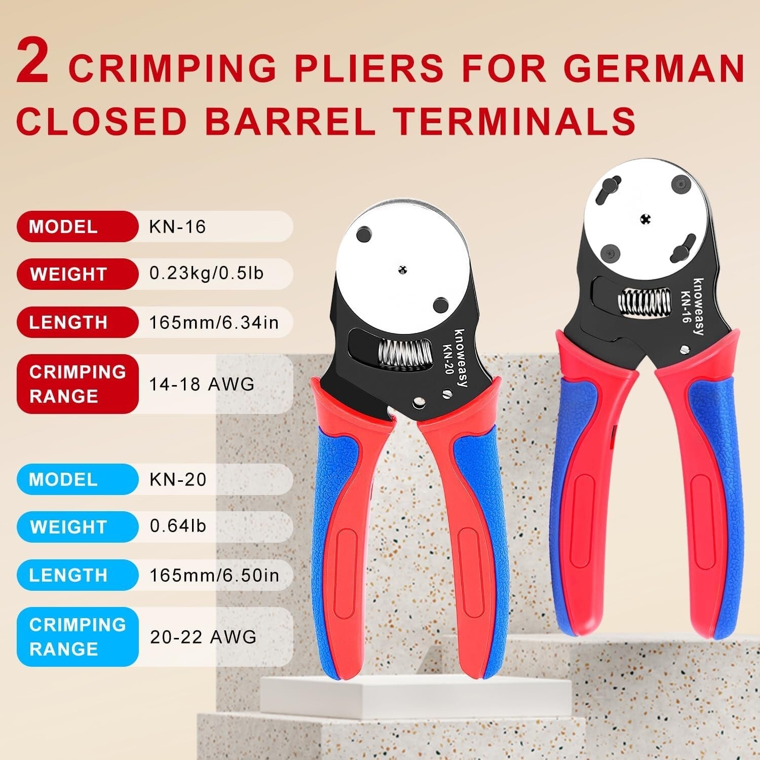 Complete Automotive Wiring Kit with Crimpers and Terminal Removal Tools - 8PCS