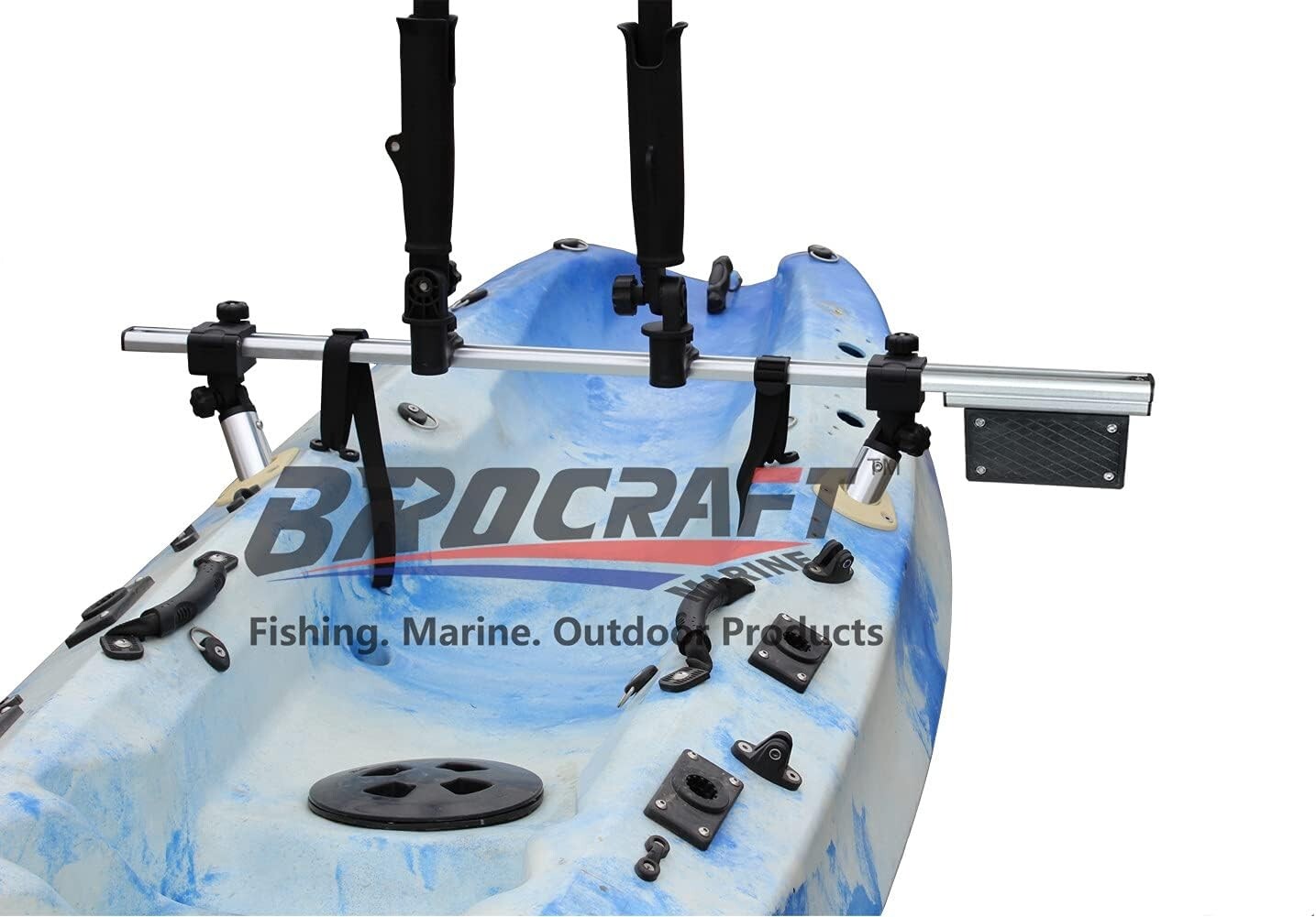 Effortless Kayak Outboard Motor Mount - Adjustable for Optimal Fishing