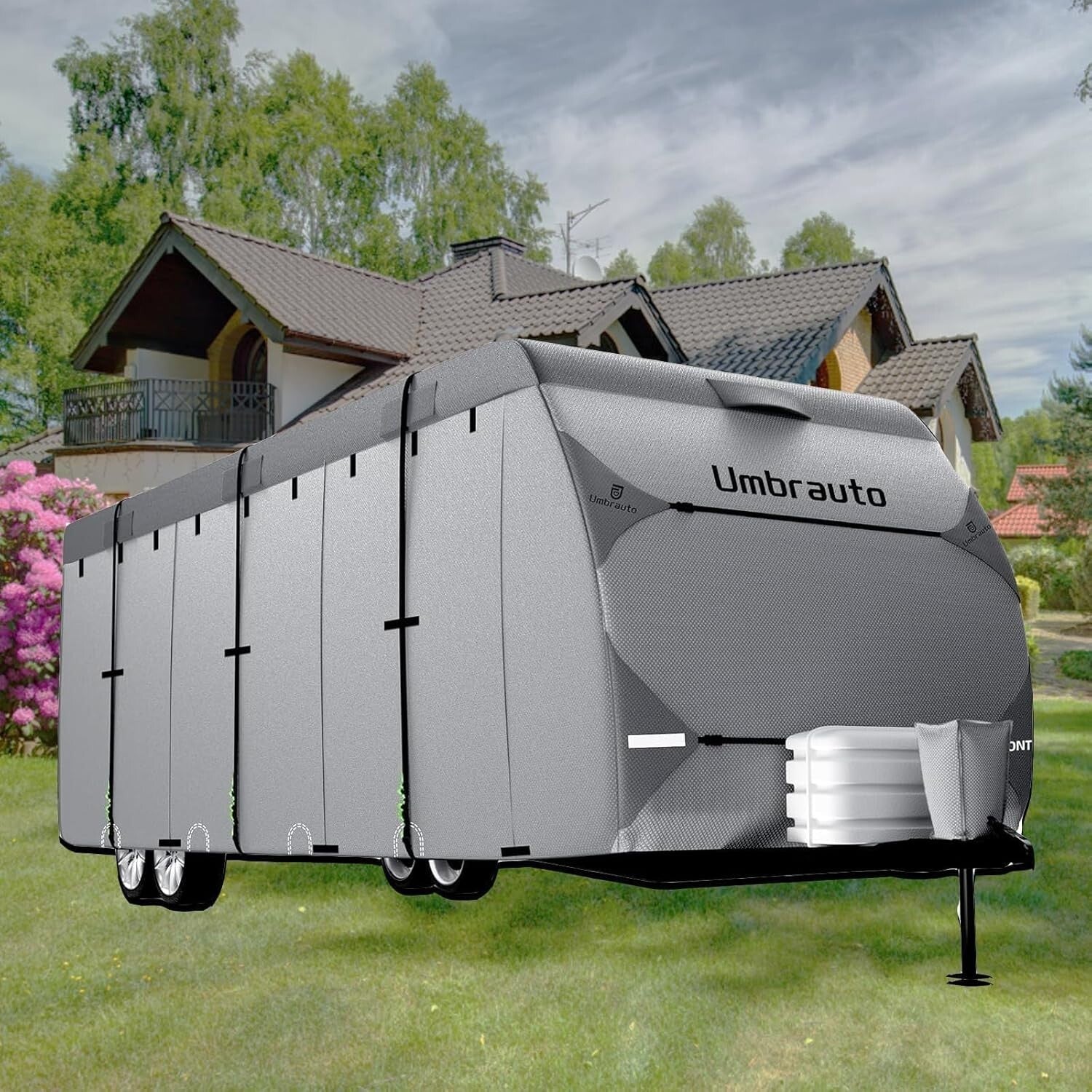 7-Layer Waterproof RV Cover for 16-18ft Trailers - Ultimate Protection Ensemble