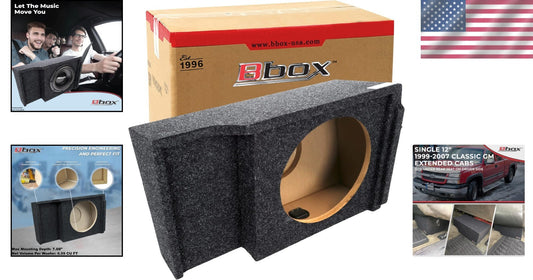 Bbox 12-Inch Sealed Subwoofer Enclosure for 1999-2007 GM Trucks - Premium Bass