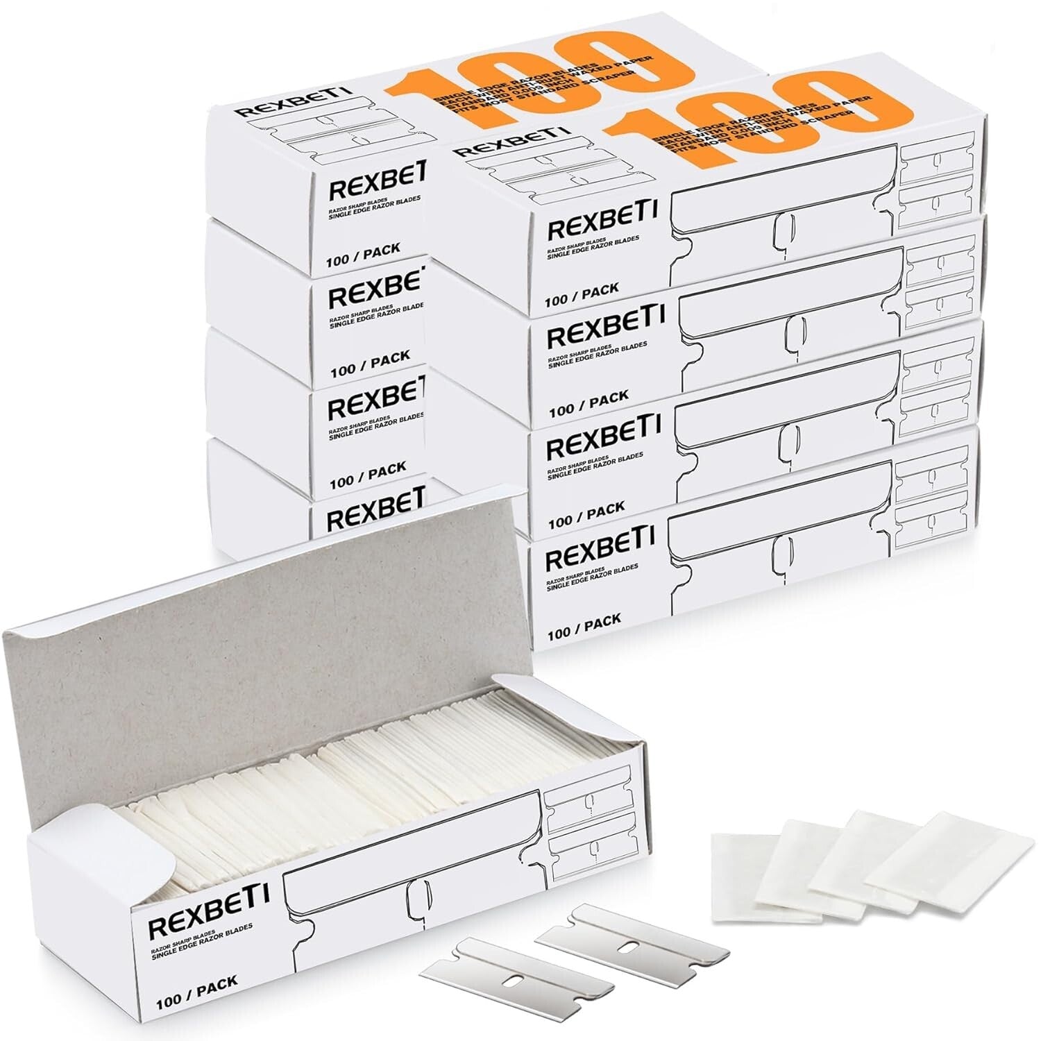 High-Quality 800PCS Steel Razor Blades - Ideal for Professionals & DIY Projects