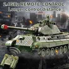 Load image into Gallery viewer, 2.4GHz Anti-Interference RC King Tiger Tank for Indoor &amp; Outdoor Adventures