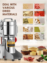 Load image into Gallery viewer, 300g Commercial Spice &amp; Grain Grinder - 220V Swing Design with Auto Protection