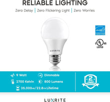 Load image into Gallery viewer, Warm White A19 LED Bulbs (60W Equivalent) - 24 Pack, Energy Efficient Design