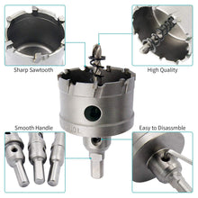 Load image into Gallery viewer, 14-Piece TCT Hole Saw Kit - Tungsten Alloy Drill Bits for Metal Cutting