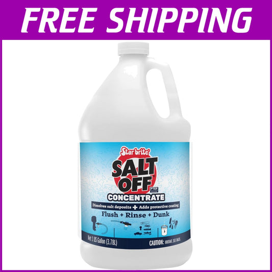 Concentrated 1 Gallon Salt Remover - Protects Boats & Vehicles from Salt Damage