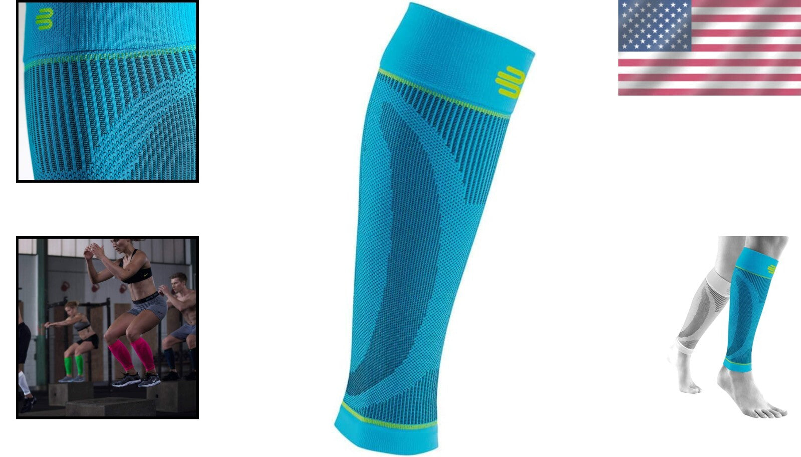 Breathable Sports Compression Calf Sleeves - Enhanced Circulation and Comfort