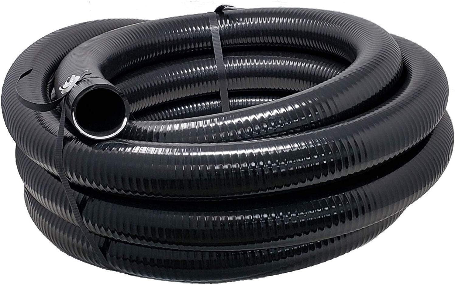 High-Quality 1-1/2" Flexible PVC Tubing, 25 FT Length for Easy Installation