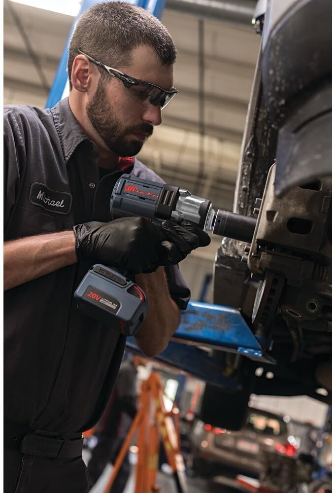 Compact 20V Impact Wrench - 1500 ft-lbs Torque, 2 Lithium Batteries & Charger