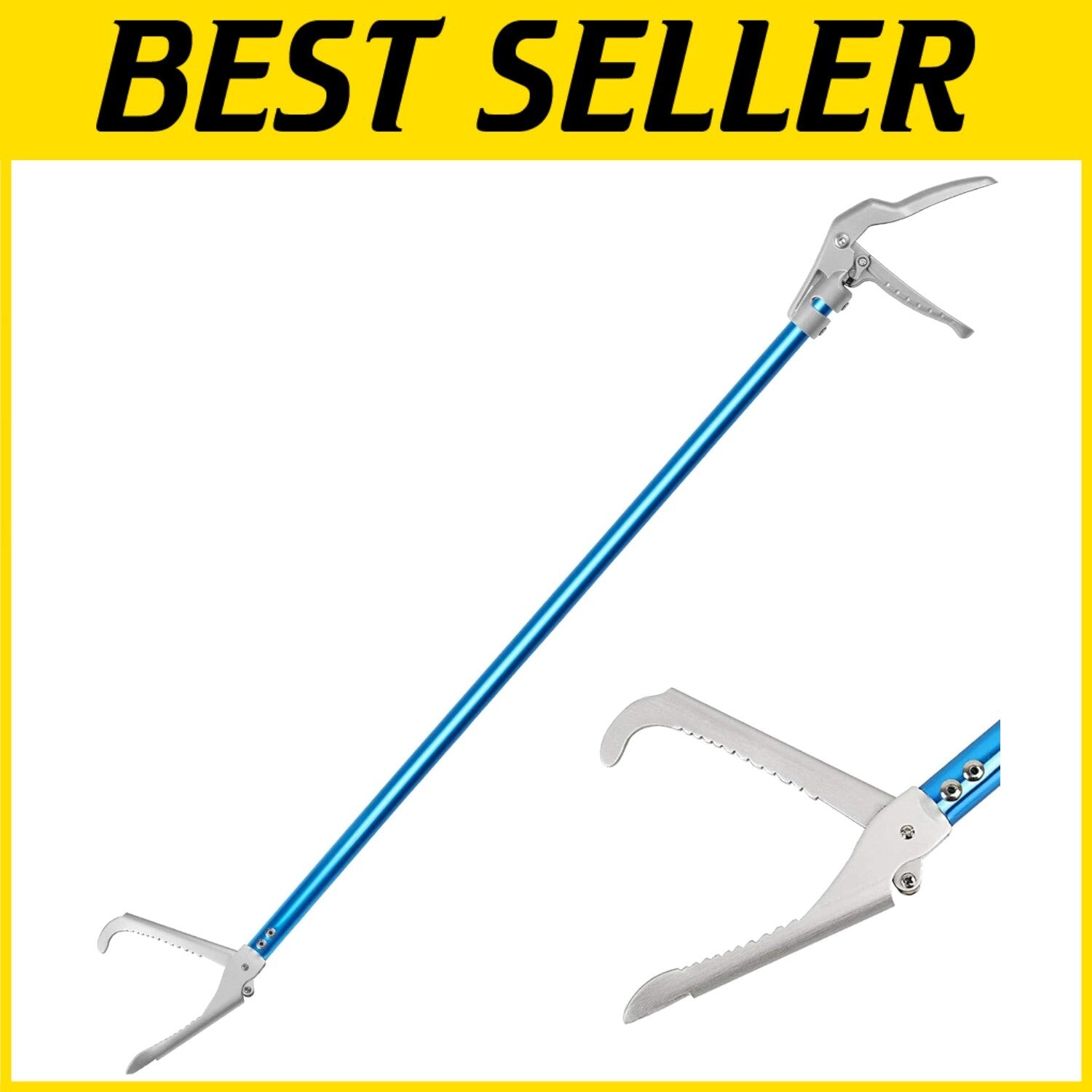 All-Aluminum Rattlesnake Catcher with Locking Mechanism - 60" for Safety