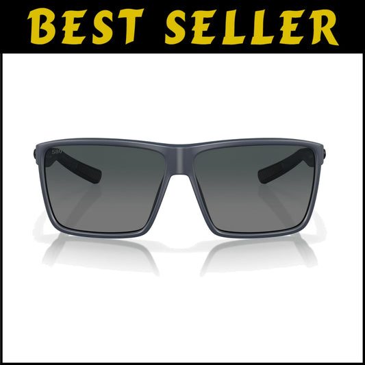Rincon Rectangular Polarized Sunglasses for Men - Ideal for Oval-Round Faces