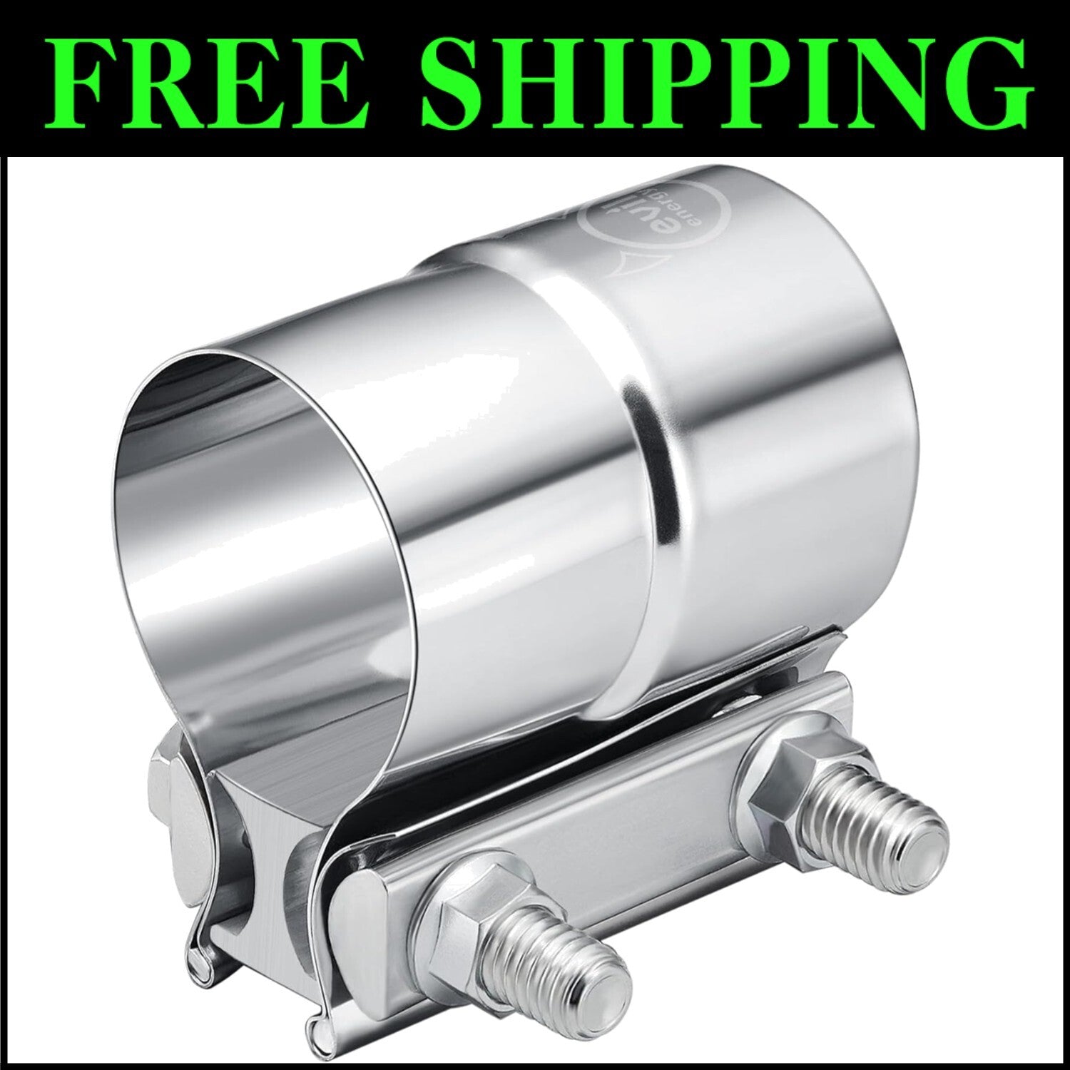 Stainless Steel Lap Joint Exhaust Clamp 2.5'' - Secure, Easy Connect, 4 Pcs