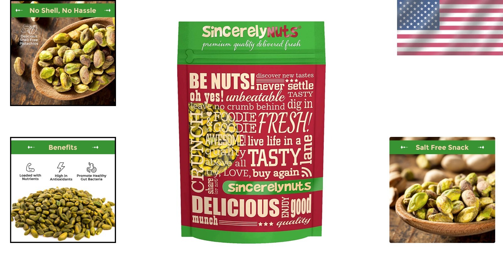 5LB Bag of Roasted Shelled Pistachios - Low Sodium, Perfect for Healthy Snackers