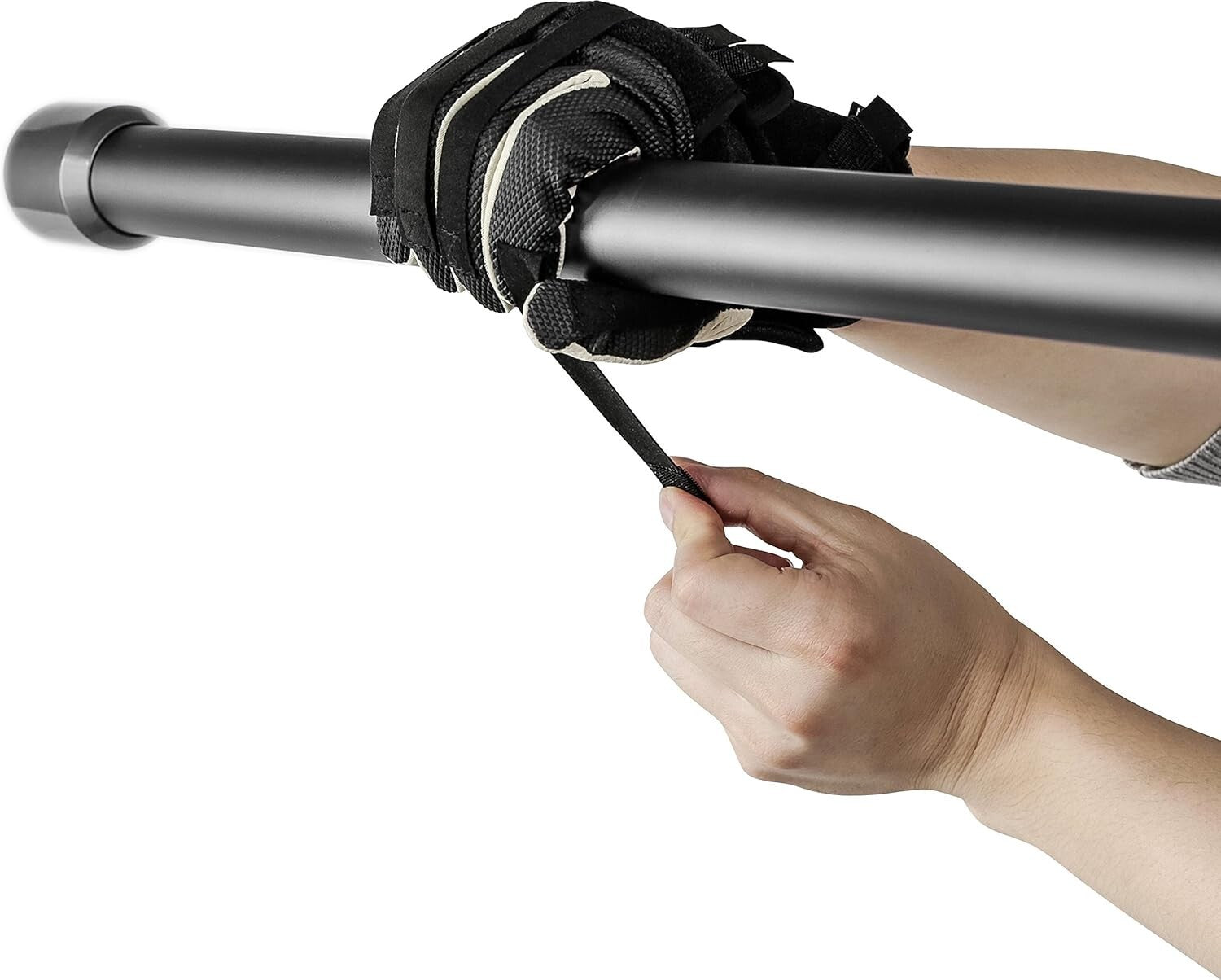 Finger Rehab Support Device with Adjustable Tension Straps - Left Hand, Medium