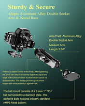 Load image into Gallery viewer, One-Hand Locking Phone Mount Holder with Vibration Absorption - 5.4-7.2'' Phones