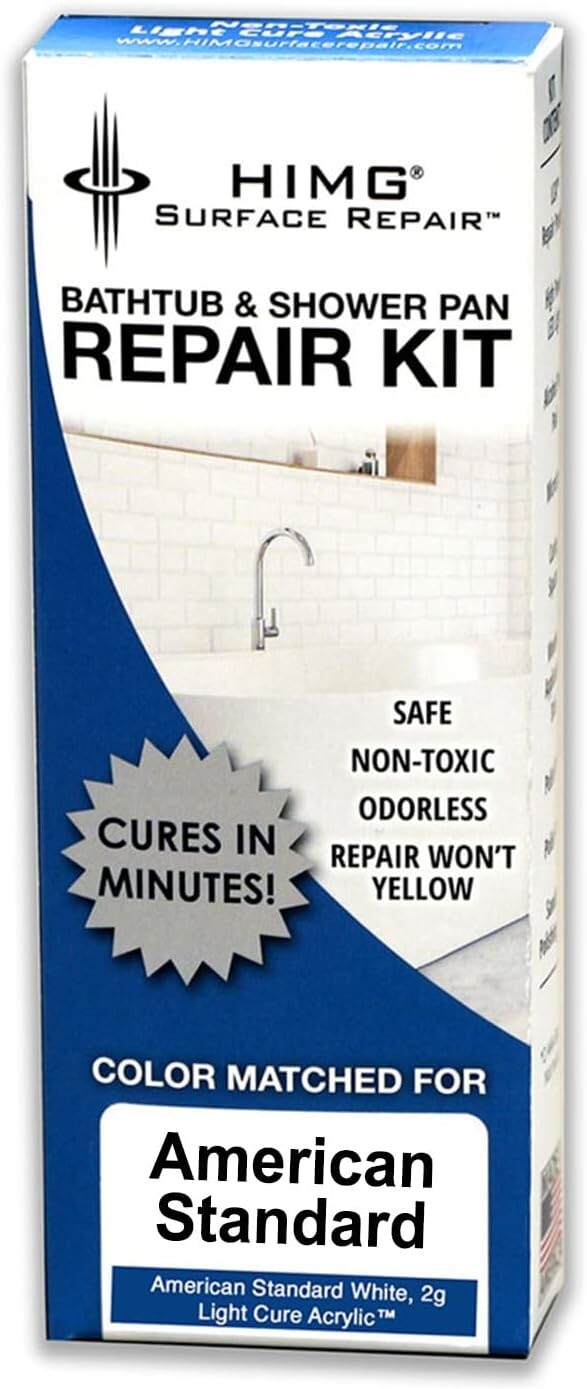 All-in-One Bathtub Repair Kit - Non-Toxic & Durable for American Standard White