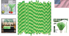 Load image into Gallery viewer, Sturdy 1000 Count Biodegradable Paper Straws - Perfect for Hot &amp; Cold Drinks