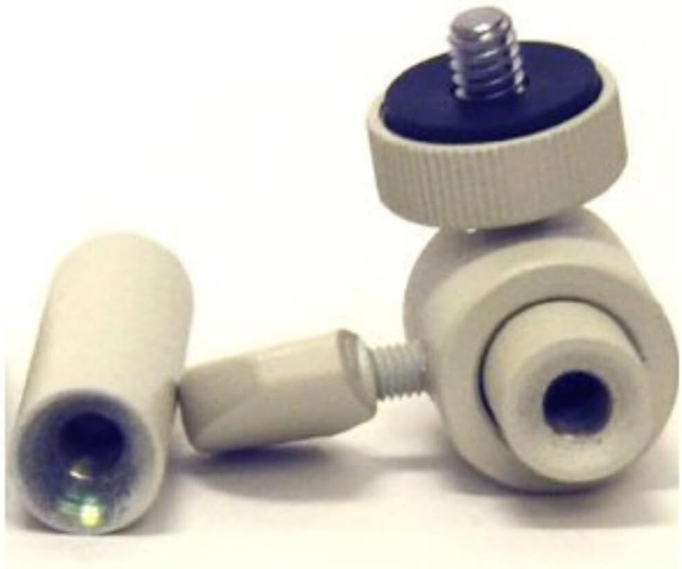 Adjustable 2-6 Inch Security Camera Brackets - 360° Pan & Tilt Mounts - 2 Pack