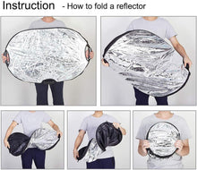 Load image into Gallery viewer, Reflective Lighting Solutions: 5-in-1 Oval Reflector with Translucent Panel