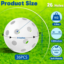 Load image into Gallery viewer, Versatile 36-Pack Training Softballs - Safe for Indoor/Outdoor Play and Practice