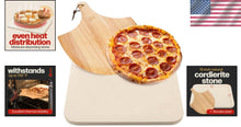 Load image into Gallery viewer, Durable Rectangular Pizza Stone 15 x 12” - Ideal for Baking &amp; Grilling Magic