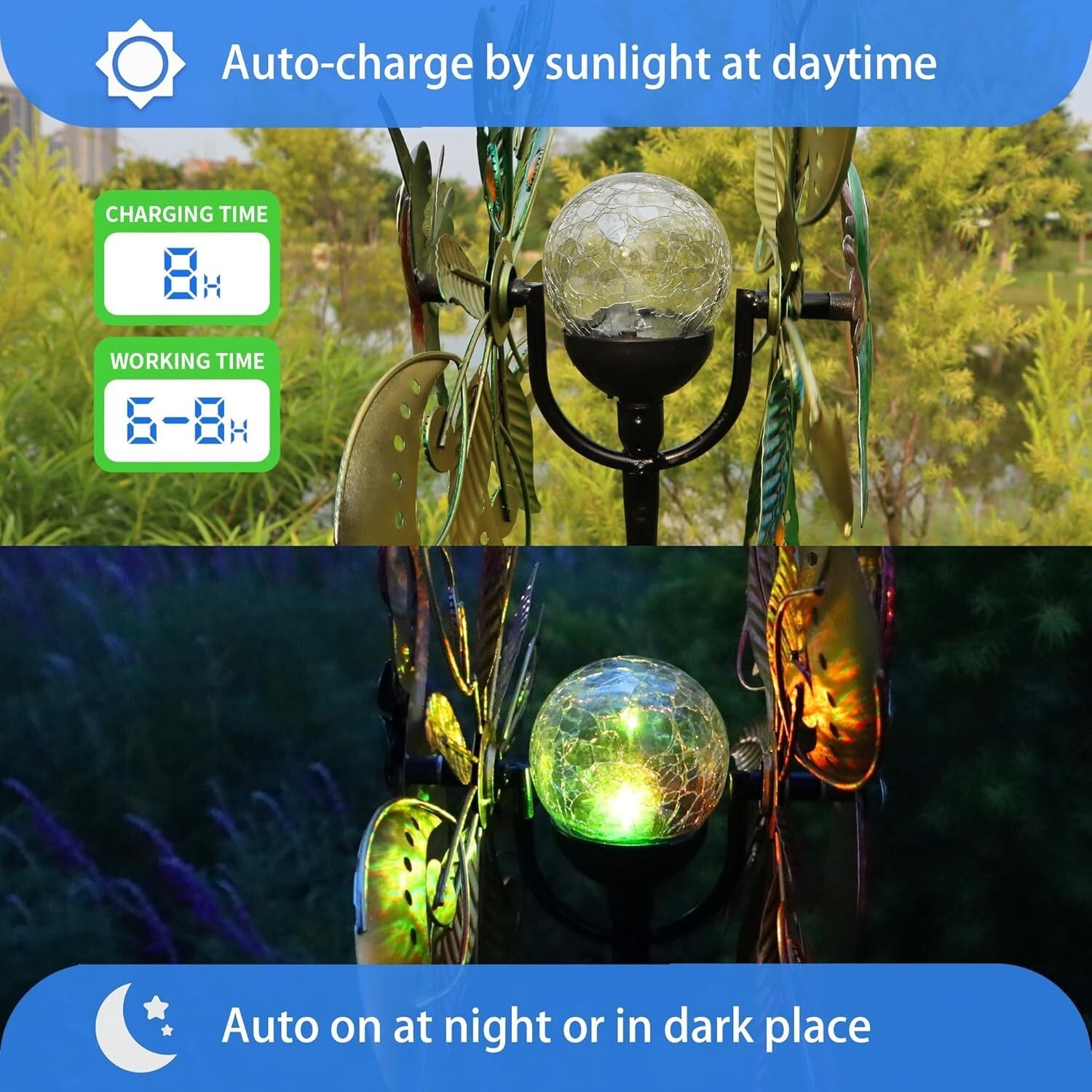 Durable Flamingo Solar Wind Sculpture - 62.5 Inches of Whimsical Garden Charm