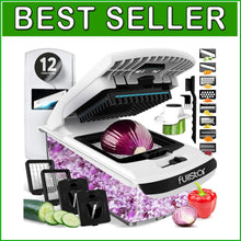 Load image into Gallery viewer, All-in-One Vegetable Chopper &amp; Grater - 12 Interchangeable Blades, Easy to Clean