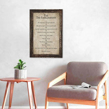 Load image into Gallery viewer, Meaningful 10 Commandments Christian Wall Art - Perfect Gift for Any Occasion
