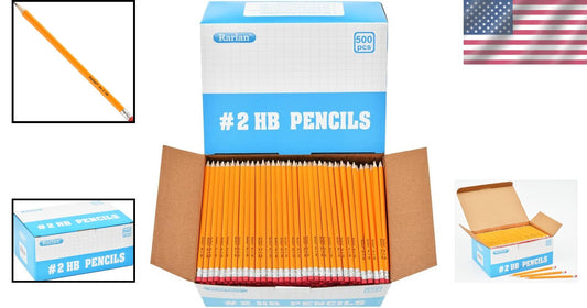 Efficient 500-Count Pre-Sharpened HB Pencils for Adults - Perfect for Offices